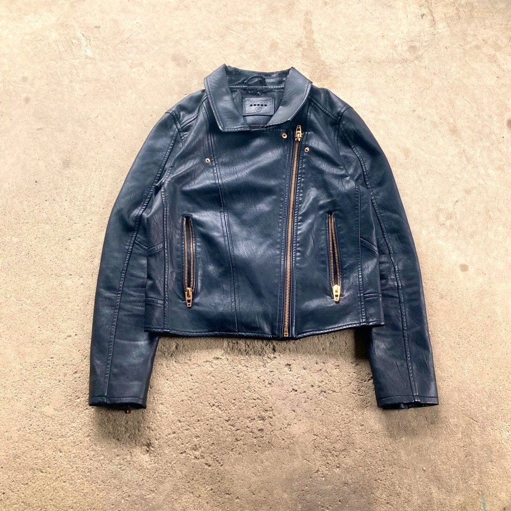 blank nyc leather moto jacket
